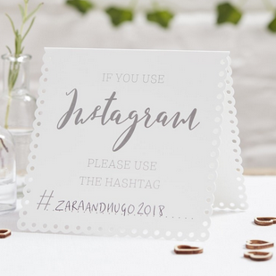 INSTAGRAM TENT CARD SIGNS