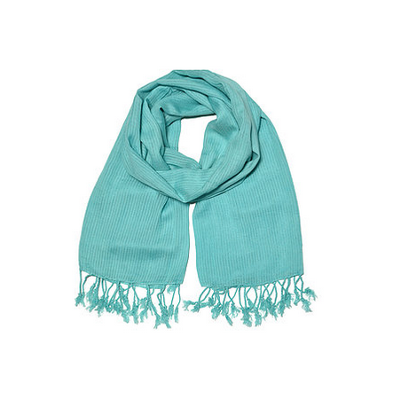 100% COTTON SCARF WITH TASSELS