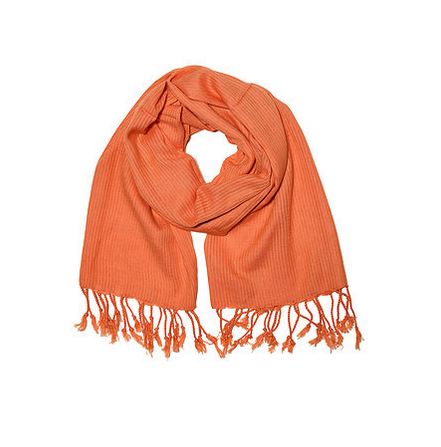 100% COTTON SCARF WITH TASSELS