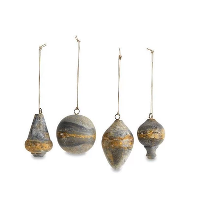 ABARI ZINC BAUBLES | SET 4