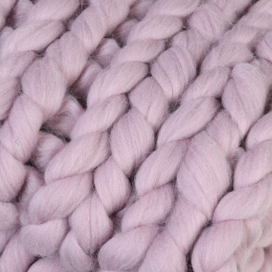ICELAND YARN CHUNKY KNIT BLANKET | BLUSH PINK