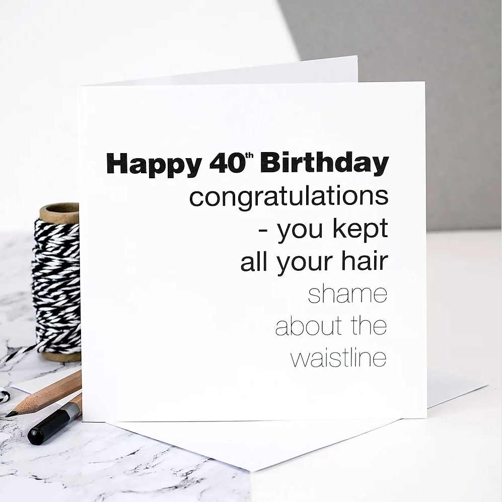 CARD | 40 WAISTLINE