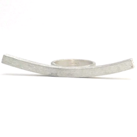 SILVER CURVE RING