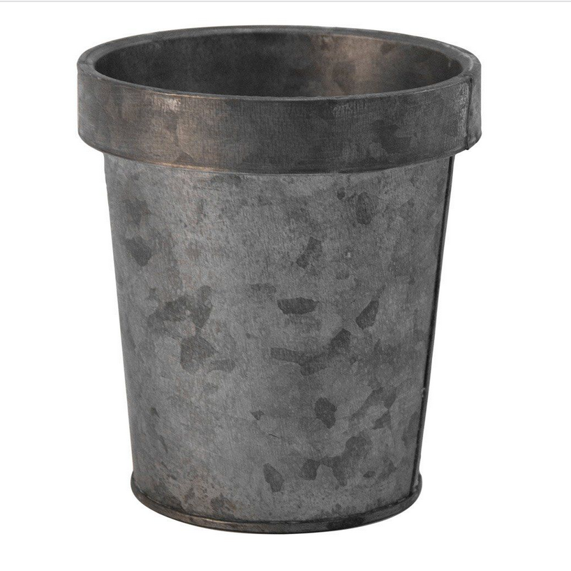 ZINC FLOWER POT