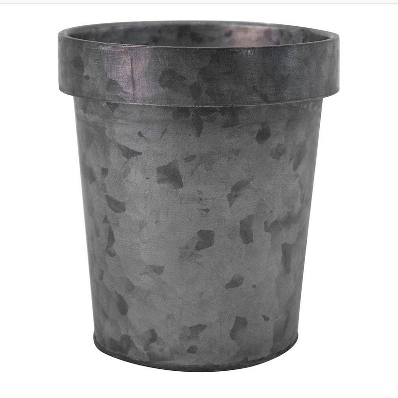 ZINC FLOWER POT