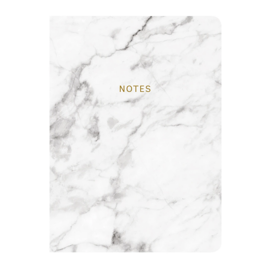 MARBLEOUS WHITE MARBLE NOTEBOOK