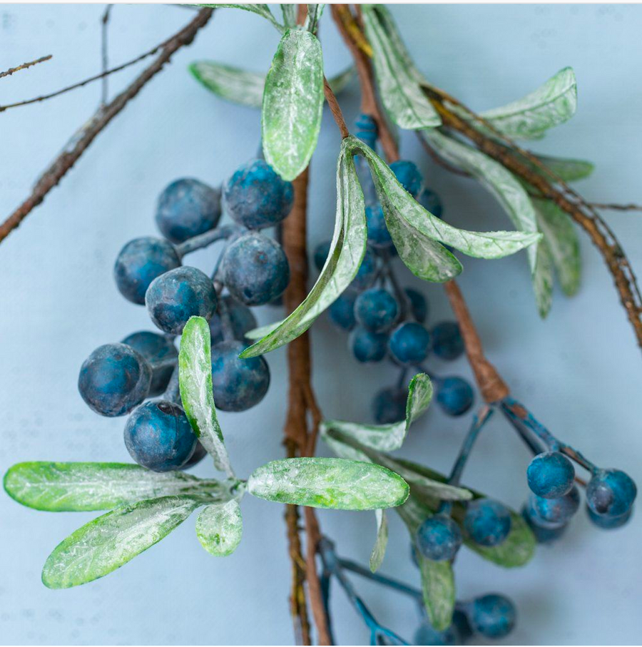 FAUX WILD BLUEBERRY SPRIG