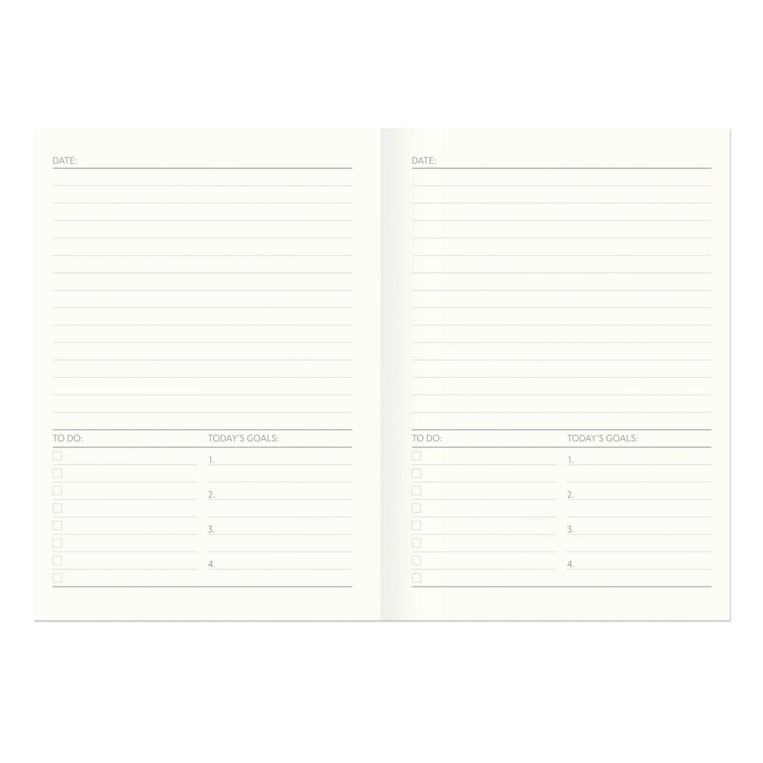 COLOURBLOCK UNDATED DAY TO A PAGE A5 DIARY | BLACK
