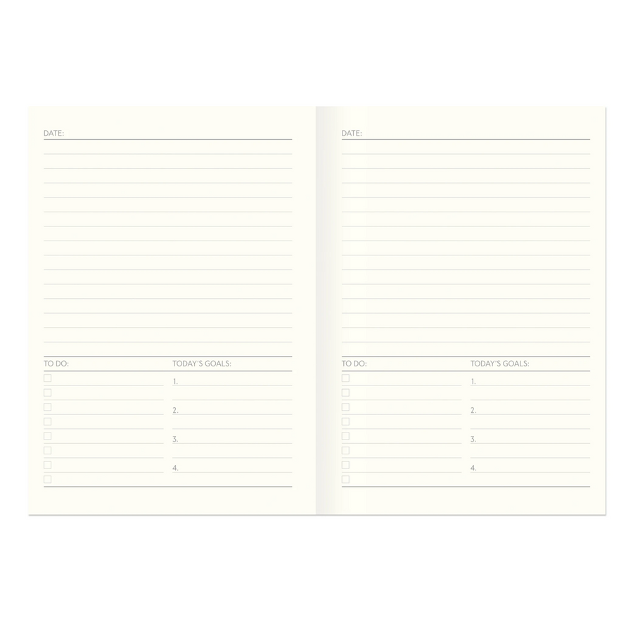 COLOURBLOCK UNDATED DAY TO A PAGE A5 DIARY | BLACK