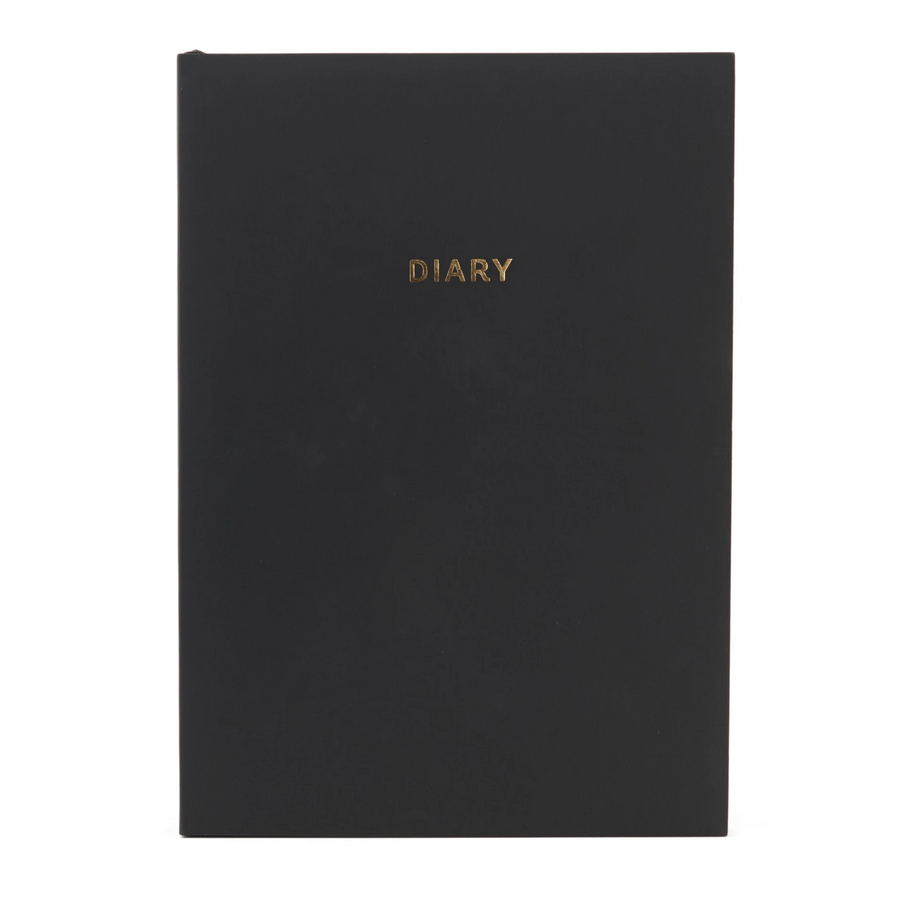 COLOURBLOCK UNDATED DAY TO A PAGE A5 DIARY | BLACK