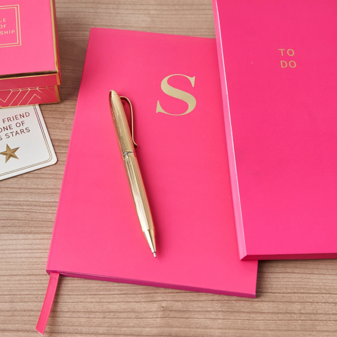 MONOGRAM A5 NOTEBOOK | CERISE PINK