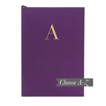 MONOGRAM A5 NOTEBOOK | RICH PLUM