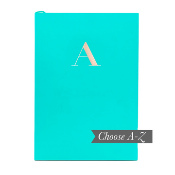 MONOGRAM A5 NOTEBOOK | TEAL