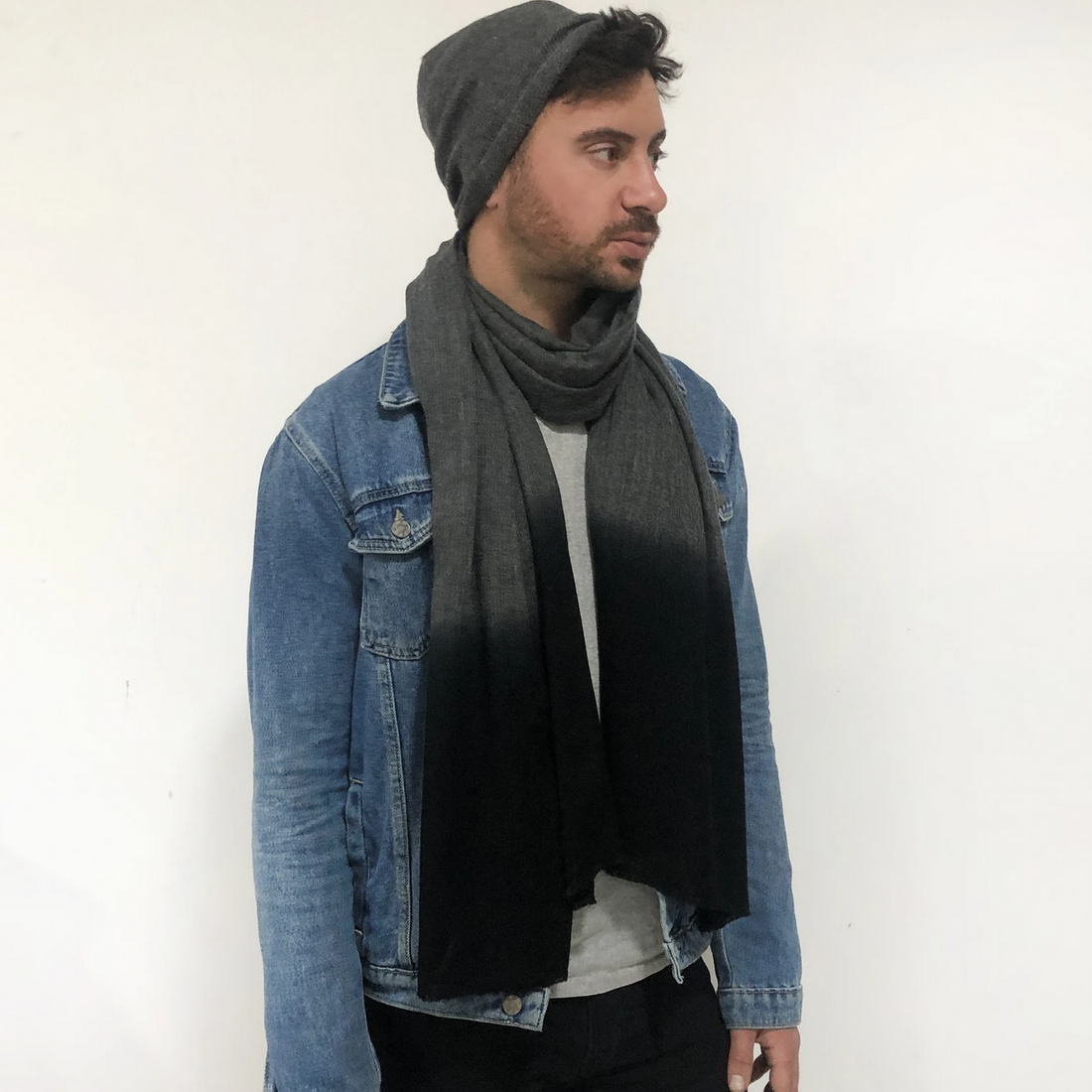 SOFT MERINO UNISEX SLOUCH BEANIE HAT