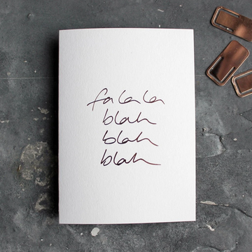 CARD | FA LA LA BLAH BLAH BLAH