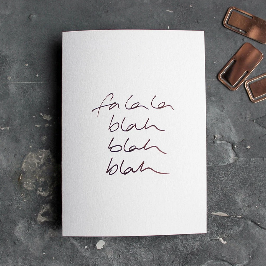 CARD | FA LA LA BLAH BLAH BLAH