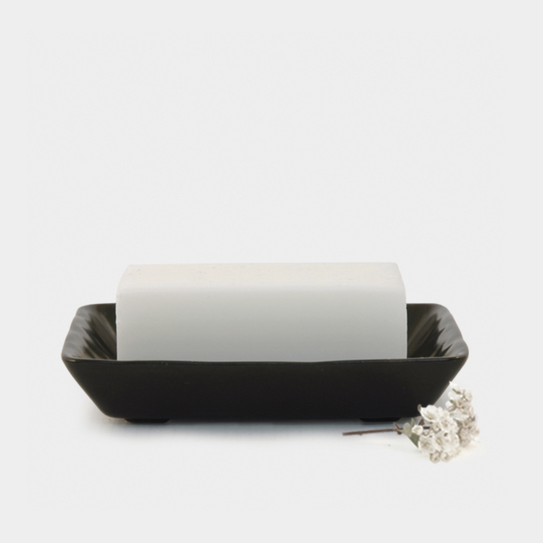 PORCELAIN SOAP DISH | BLACK