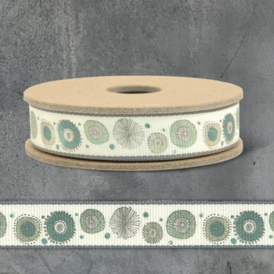 RIBBON BY THE METRE | SPRING FLOWER CREAM