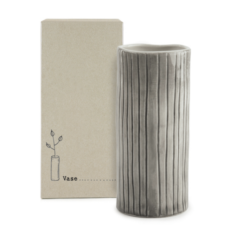 MEDIUM HANDPAINTED VASE | SCRATCHED LINES