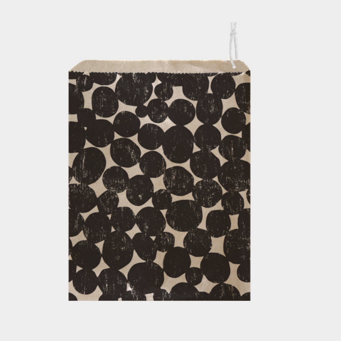 SMALL PAPER BAG | BLACK PEBBLES PATTERN