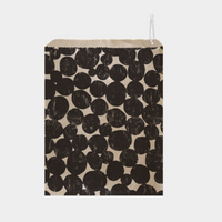 SMALL PAPER BAG | BLACK PEBBLES PATTERN