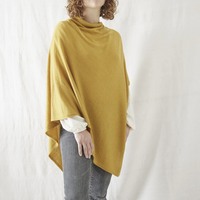 RISI LUXURY SOFT FINE KNIT MERINO COWL PONCHO