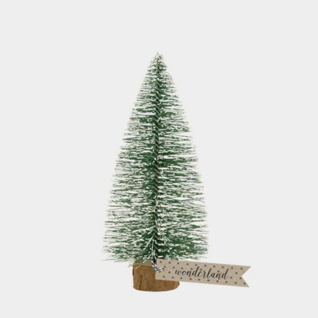 FROSTED GREEN BRUSH TREES | 4 SIZES