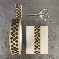 50M BROWN PAPER TAPE | BLACK DOTS
