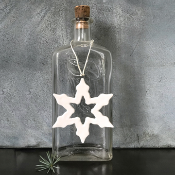 PORCELAIN DECORATION | OUTLINE SNOWFLAKE