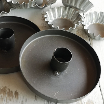 RUSTIC CANDLE SAUCER