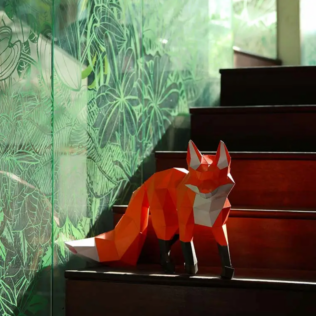 3D PAPERCRAFT MODEL ART DIY KIT | WALKING FOX