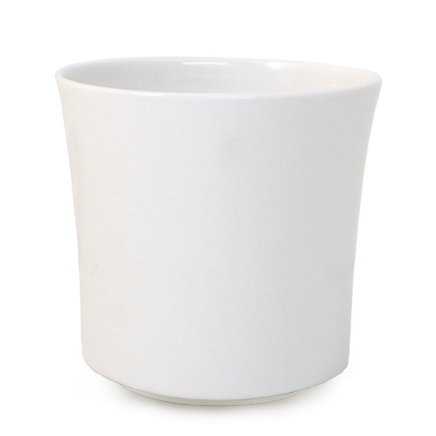 LARGE ROUND WHITE PLANTER
