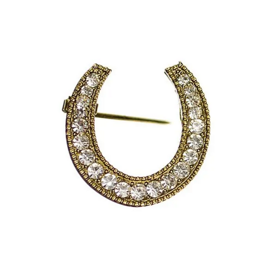 LUCKY HORSESHOE BROOCH