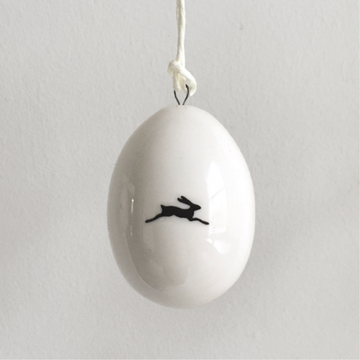 PORCELAIN EGG DECORATION | BUNNIES