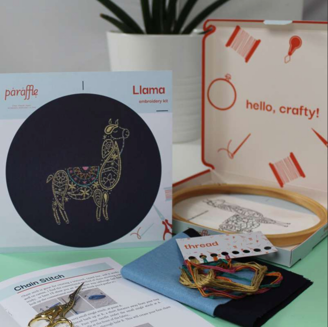 HOOP EMBROIDERY KIT | LLAMA