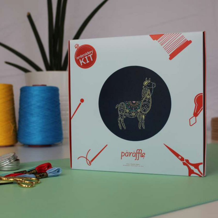 HOOP EMBROIDERY KIT | LLAMA