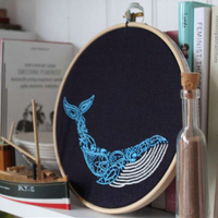 HOOP EMBROIDERY KIT | WHALE