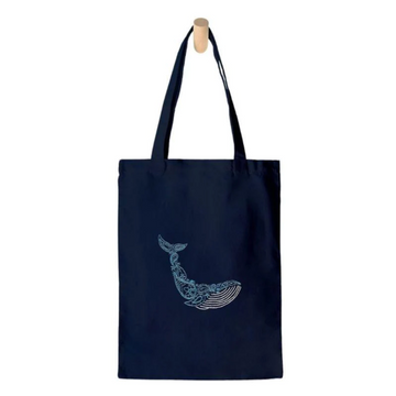 TOTE BAG EMBROIDERY KIT | WHALE
