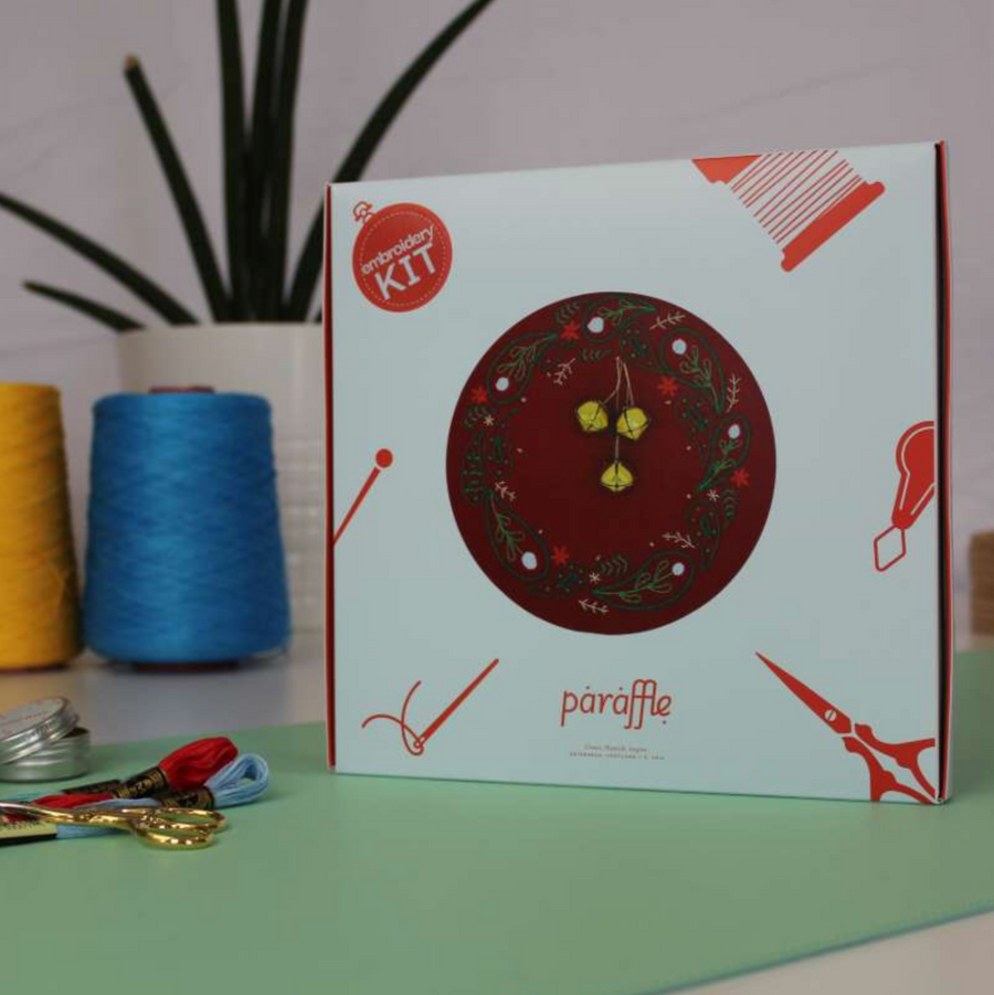 HOOP EMBROIDERY KIT | CHRISTMAS WREATH