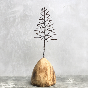 WINTER TREE ON WOOD