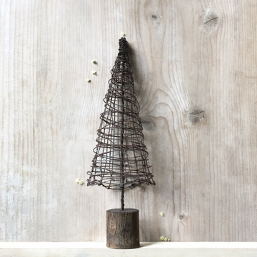 RUSTY WIRE CONE CHRISTMAS TREE | LARGE