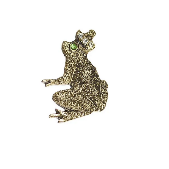 PRINCE CHARMING FROG BROOCH