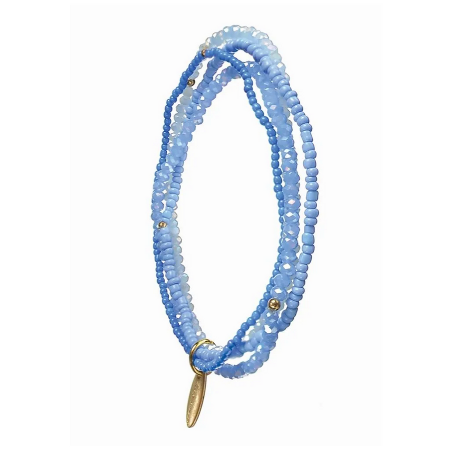 FINE CRYSTAL LAYER UP BRACELET | INTO THE BLUE