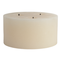 RUSTIC PILLAR 3 WICK CANDLE | IVORY