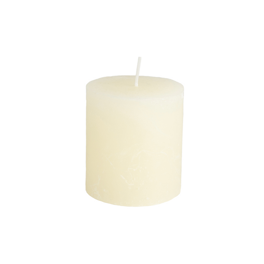 RUSTIC PILLAR CANDLE | IVORY