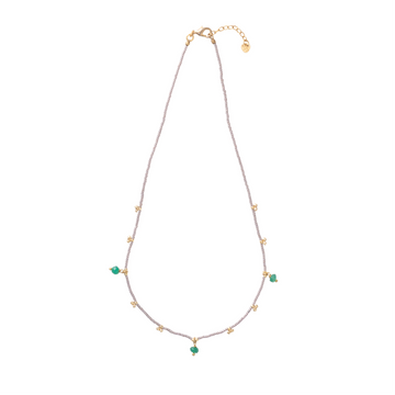 AWARE AVENTURINE GOLD NECKLACE