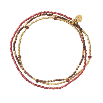 WELCOME GARNET GOLD BRACELET
