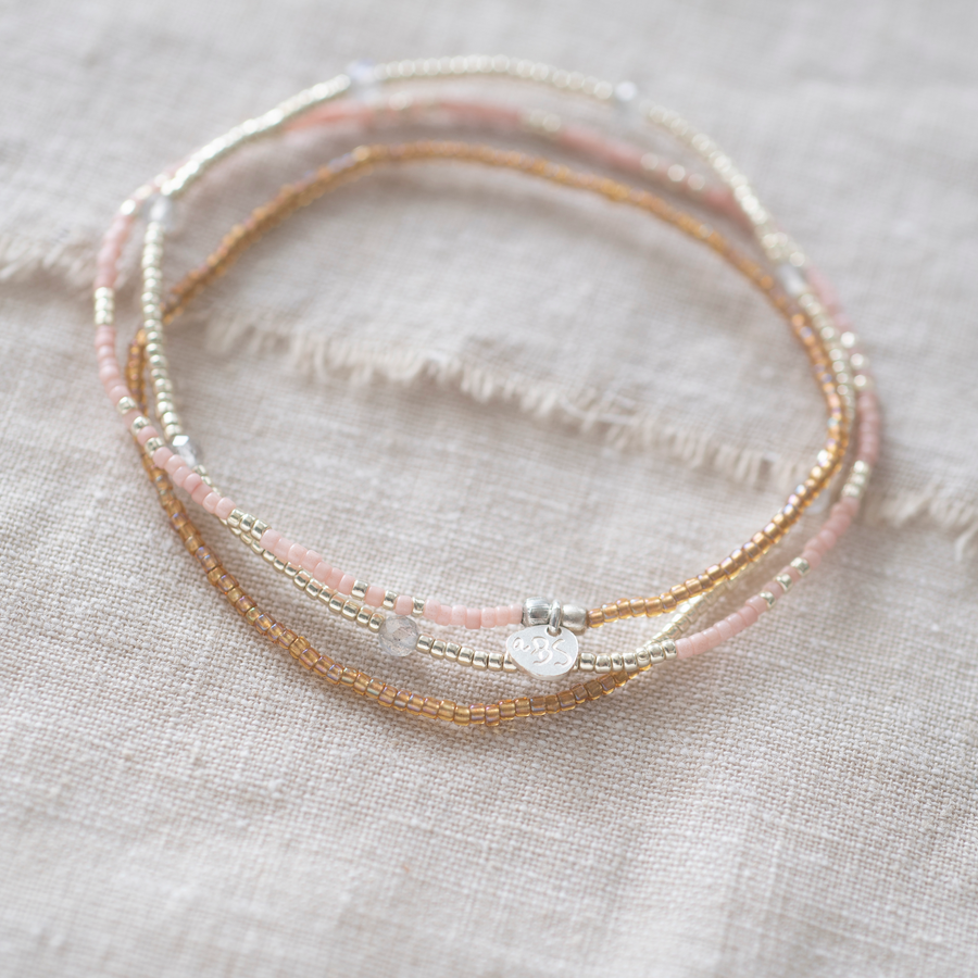 WELCOME LABRADORITE SILVER BRACELET
