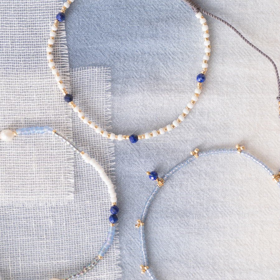 ESSENCE LAPIS LAZULI ANKLET