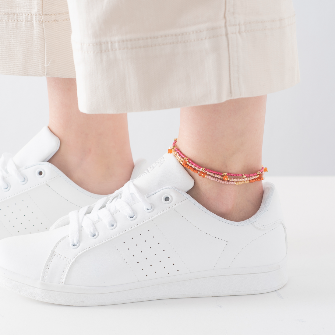 SUNRISE CARNELIAN ANKLET